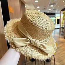 防曬帽女夏季草帽出游度假海邊防紫外線休閑時尚草編太陽帽 歷史價格詳細信息