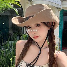 大頭圍西部牛仔帽子夏季大簷漁夫帽女遮陽戶外爬山登山徒步男聽策 歷史價格詳細信息