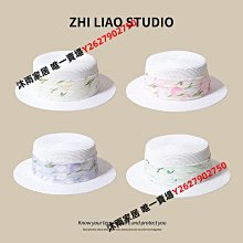 草帽法式花朵鏤空編織草帽女夏季遮陽防曬漁夫帽海邊沙灘度假太陽帽子 新品 歷史價格詳細信息