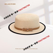 小沿草帽女夏季防曬遮陽帽日系百搭凹頂出游草編禮帽休閑時尚-沐雨家居 歷史價格詳細信息