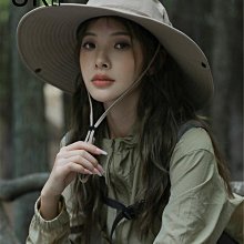 登山帽西部牛仔防曬帽漁夫帽女透氣戶外露營2024新款夏季遮陽帽男 歷史價格詳細信息