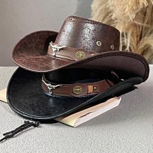 牛頭皮帶鉚釘爵士帽男女春夏秋戶外出遊遮陽帽大沿藏族西部牛仔帽 歷史價格詳細信息