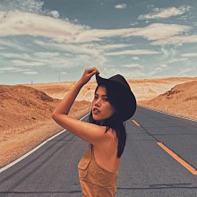 休閑百搭復古駝色皮帶秋冬男女親子呢西部牛仔帽大沿寬邊遮陽禮帽 歷史價格詳細信息