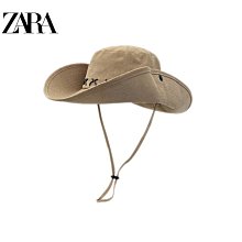 帽子 ZARA西部牛仔帽子女度假大檐草帽男夏季遮陽戶外登山露營防曬帽 歷史價格詳細信息