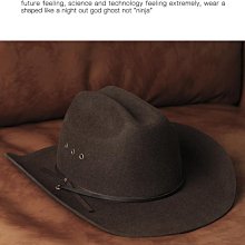 帽子美國西部牛仔帽男帽女帽羊毛大檐禮帽復古馬術露營大頭圍藏式帽子 歷史價格詳細信息