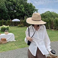 日系拉菲草編帽子女夏季遮陽防曬漁夫帽大簷海邊度假沙灘太陽盆帽 歷史價格詳細信息