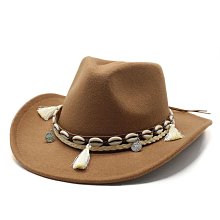 帽子 西部牛仔帽新品酷辣妹風大檐遮陽帽防皮革復古旅游度假翹邊爵士帽 歷史價格詳細信息