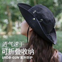 戶外登山帽女夏季大頭圍網眼徒步露營防紫外線牛仔漁夫帽聽策 歷史價格詳細信息