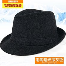 帽子帽子男春秋禮帽男士帽子休閑秋冬中老年西服布料爵士帽爸爸老人帽 歷史價格詳細信息
