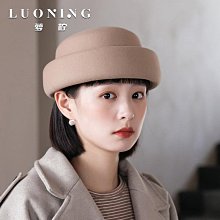 法式優雅平頂毛呢禮帽女復古英倫風時尚百搭皮帶扣ins帽 歷史價格詳細信息