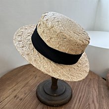 草帽 夏天拉菲草帽子男女镂空宽檐欧美礼帽时尚显脸小遮阳防晒海边度假~熱銷 歷史價格詳細信息