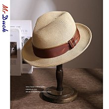 草帽mrduck手工編織巴拿馬草帽男夏天紳士遮陽帽白色禮帽女士防曬帽子 新品 歷史價格詳細信息