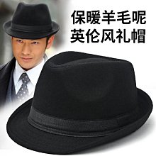 帽子男士英倫禮帽保暖爵士帽中老年冬爸爸爺爺復古老頭紳士帽 歷史價格詳細信息