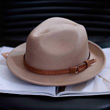 帽子櫪野秋冬帽子男紳士帽羊毛呢男士大頭圍英倫復古爵士帽中老年禮帽 歷史價格詳細信息