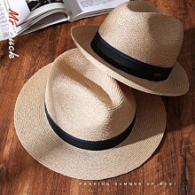 草帽mrduck手工編織巴拿馬草帽男夏天紳士遮陽帽白色禮帽女士防曬帽子 新品 歷史價格詳細信息
