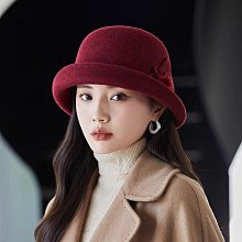 羊毛氈帽漁夫帽秋冬帽子女冬款水桶帽百搭顯臉小盆帽 歷史價格詳細信息