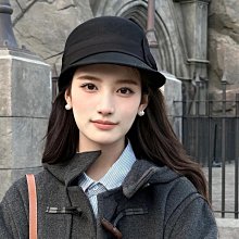 秋冬蝴蝶結時尚帽子赫本風全澳毛漁夫帽法式復古小香風優雅禮帽 歷史價格詳細信息