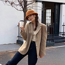 卷邊羊毛漁夫帽女秋冬新款遮陽帽日系盆帽復古優雅帽子女冬季 歷史價格詳細信息