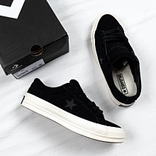 Converse One Star 黑 白 麂皮 三星黑標 男鞋 女鞋 匡威 休閒鞋 【ACS】 171587C 歷史價格詳細信息