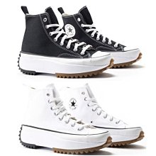 Converse 休閒鞋 Run Star Hike 黑 白 高筒 厚底 鋸齒鞋 女鞋【ACS】 166800C 歷史價格詳細信息