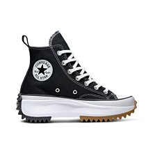 Converse RUN STAR HIKE HI 男女 黑 荔枝皮革 高筒 厚底 鋸齒 休閒鞋 A04292C 歷史價格詳細信息