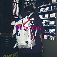 大容量旅行包男書包潮流個性設計雙肩包工裝翻蓋嘻哈街頭休閒揹包 歷史價格詳細信息