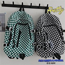 【精選好物】韓國ins大容量潮搭高中生男女雙肩包 日系原宿復古棋盤格書包背包 價格比較,價格查詢,歷史價格詳細信息