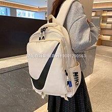 Nike後背包雙肩背黑白書包大logo印花學生雙肩包素面 黑色 運動背包 歷史價格詳細信息