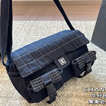 高顔值牛仔佈包 新款鏈條包 菱格香風牛仔垃圾袋 2024新款容量手提包 單肩包 託特包-西可小鋪❤️ 歷史價格詳細信息