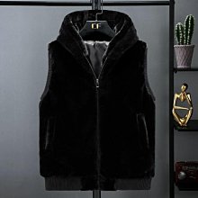 【背心外套】立領毛絨馬甲男韓版潮流帥氣外套大碼仿貂絨坎肩情侶保暖連帽馬夾 歷史價格詳細信息