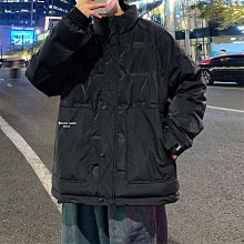韓版 立領 羽絨外套 黑色 粉色 鋪棉外套 保暖 加厚 防風 情侶裝 中性 男女通款 歷史價格詳細信息