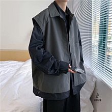 日系工裝馬甲 中性   港風寬鬆外套 背心男 復古多口袋無袖無袖男潮 歷史價格詳細信息