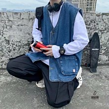 牛仔馬甲男寬鬆百搭休閒百搭背心外套復古工裝背心無袖外套大尺碼牛仔無袖上衣【B0221】 牛仔馬甲男士緊身無袖-潮流精選 歷史價格詳細信息