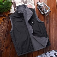 馬甲男 背心外套男 雙面穿馬甲男春秋季新款青年戶外寬松背心休閑無袖外套薄款坎肩潮 歷史價格詳細信息