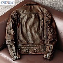 【熱賣精選】真皮皮衣男頭層牛皮立領皮夾克男士真皮外套秋冬新款機車單皮休閒帥氣男裝 歷史價格詳細信息