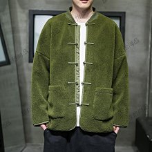 冬季中國風燈芯絨唐裝男盤扣中式棉衣復古風棉服加厚保暖棉襖外套 歷史價格詳細信息