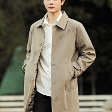 2023春秋風衣男長款修身新款外套感大衣男士DR1981 歷史價格詳細信息