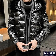 羽絨服冬天亮麵潮流潮男士冬款高檔男男款時尚韓版羽絨服外套 歷史價格詳細信息