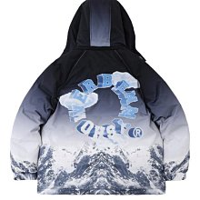 國潮牌冬季ins印花立領羽絨服外套男情寬松加厚保暖棉襖-名流 歷史價格詳細信息