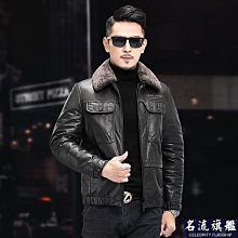 冬季新款男士皮衣皮夾克羽絨服短款狐貍毛領青年修身休閑外套-毛毛男裝 歷史價格詳細信息