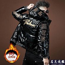 男士白色鴨絨羽絨服保暖連帽加厚羽絨服外套男休閒高品質大衣保暖冬季派克大衣男士 HBBW 歷史價格詳細信息