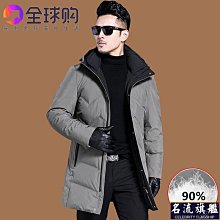 冬季新款羽絨服男士中爸爸裝立領水貂毛加厚中男裝羽絨服-名流 歷史價格詳細信息