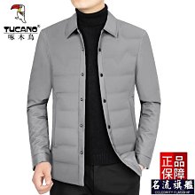 輕薄冬季保暖羽絨服男士拼接設計新款襯衫式休閑冬裝外套男款-時尚男裝 歷史價格詳細信息