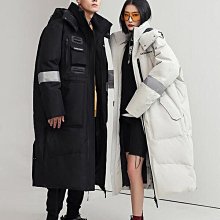 雅鹿情羽絨服男女冬超長款過膝新款亮面加厚防寒冬季外套潮-名流 歷史價格詳細信息