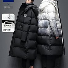 雅鹿情羽絨服男女冬超長款過膝新款亮面加厚防寒冬季外套潮-名流 歷史價格詳細信息
