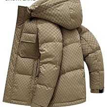 羽絨服男冬季加厚短款2023新款男士時尚免洗防風連帽保暖外套 歷史價格詳細信息