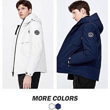 熱買好貨Navigare意大利小帆船藍色沖鋒衣羽絨服男冬季短款休閑連帽外套-名流 歷史價格詳細信息