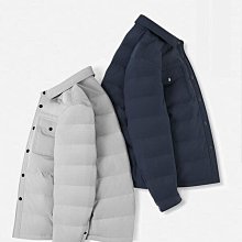 輕薄冬季保暖羽絨服男士拼接設計新款襯衫式休閑冬裝外套男款-時尚男裝 歷史價格詳細信息
