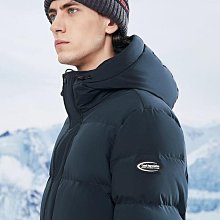 男裝羽絨服冬季中長款加厚90% 白色鴨絨羽絨服男連帽時尚純色派剋大衣BAXN 歷史價格詳細信息