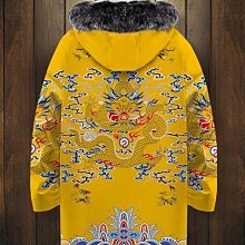 中國風男裝長款羽絨服男士加厚冬季潮流加肥加大棉服外套情大衣-名流 歷史價格詳細信息